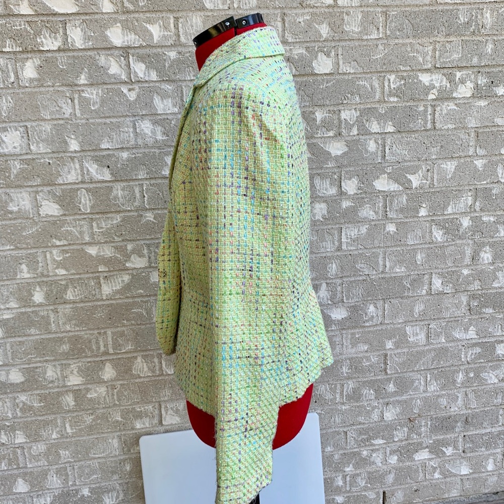 Good Clothes pale green size 10 tweed blazer - Picture 2 of 6